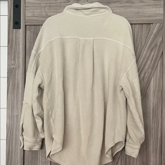 Free People Cream Teddy Jacket - Picture 4 of 4